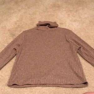 Long sleeve cropped turtleneck